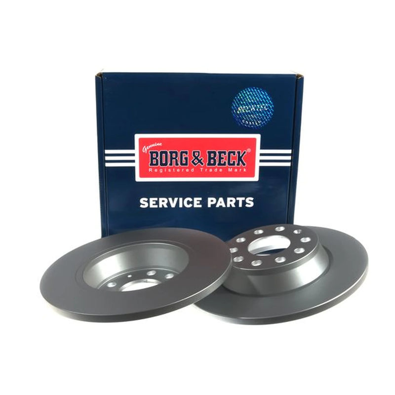 Borg & Beck 2 x Solid Rear Brake Discs BBD4546