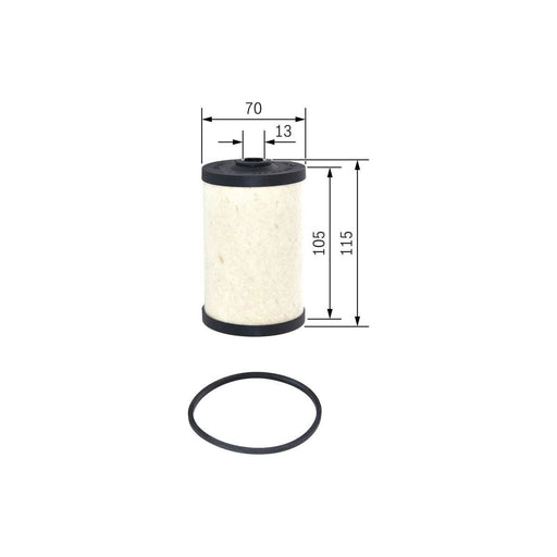 Bosch Cv Fuel Filter N9359 (Hgv) Fits Mercedes-Benz T2-800 809D - 4.0 - 86-94 14 Bosch  - Town Parts