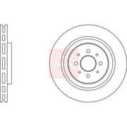 Apec 2 x Vented Front Brake Discs DSK2967