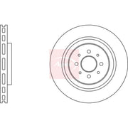 Apec 2 x Vented Front Brake Discs DSK2967
