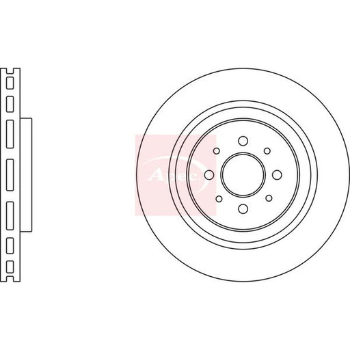 Apec 2 x Vented Front Brake Discs DSK2967