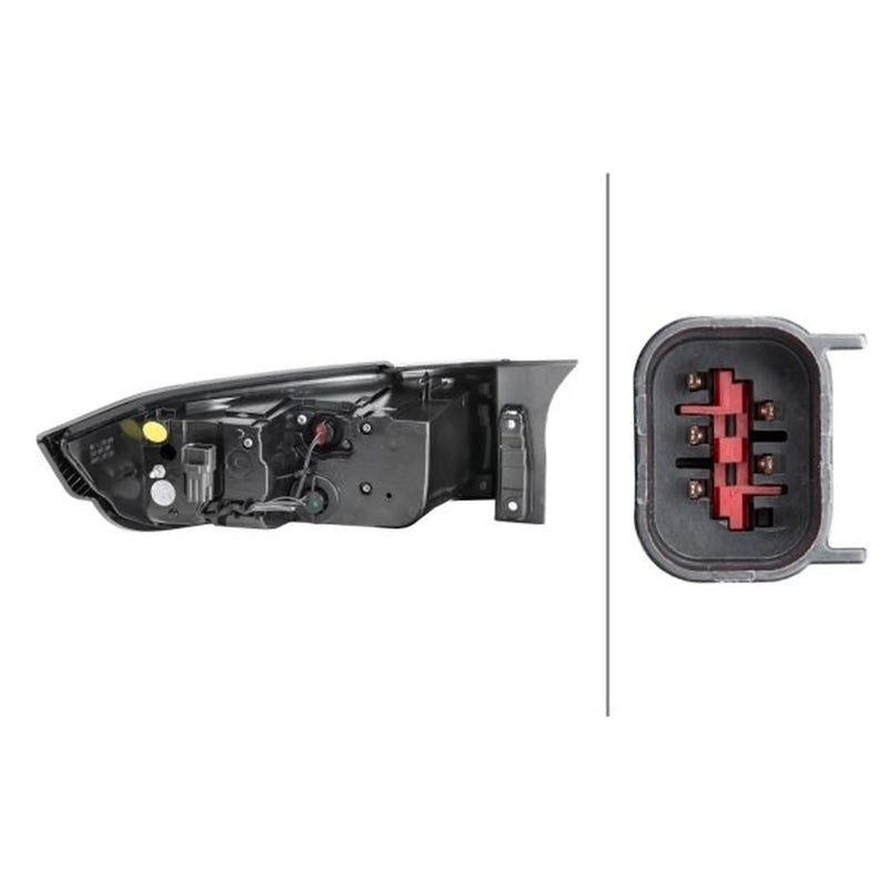 Hella Tail Light / Lamp W16W Right 2SK 012 379-501