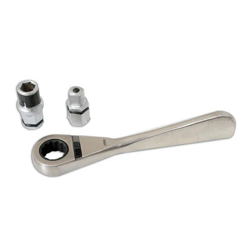 Laser Tools Go Thru Ratchet with Bit & Socket Adaptor 1/4"D - PL