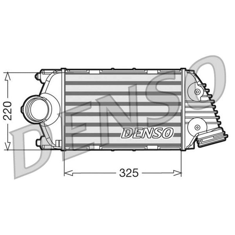 Denso Intercooler (Charge Air Cooler) Left DIT28015