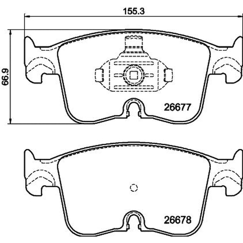 Mintex Front Brake Pad Set MDB3530