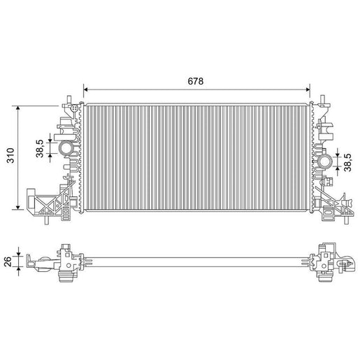 Valeo Engine Radiator 701795