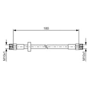 Bosch Brake Hydraulic Hose Line Rear 1 987 476 216