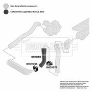 Borg & Beck Intercooler Turbo Charge Air Hose BTH1188