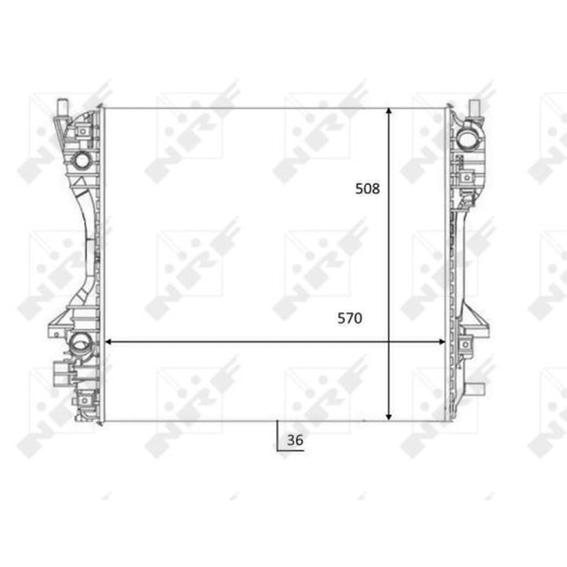 NRF Engine Radiator 59060