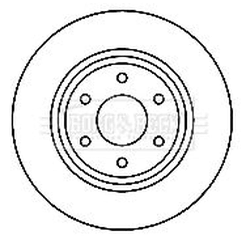 Borg & Beck 2 x Vented Front Brake Discs BBD4769