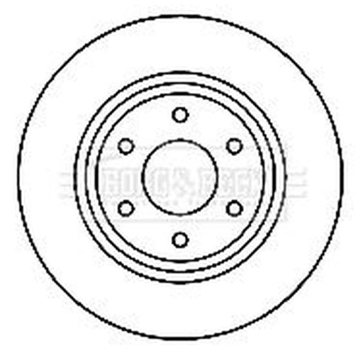 Borg & Beck 2 x Vented Front Brake Discs BBD4769
