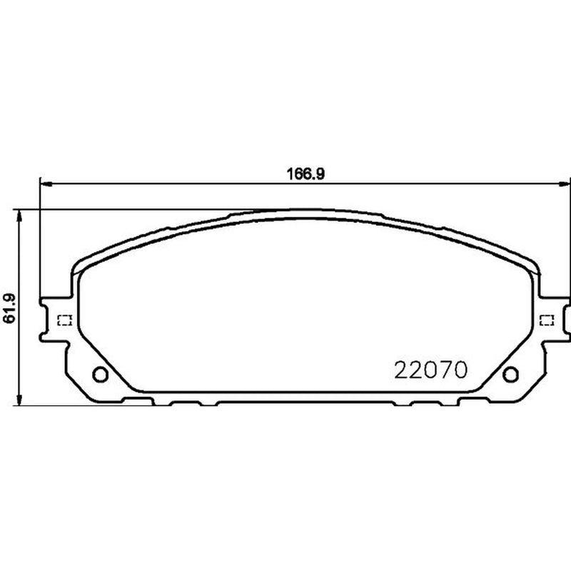 Mintex Front Brake Pad Set MDB3789