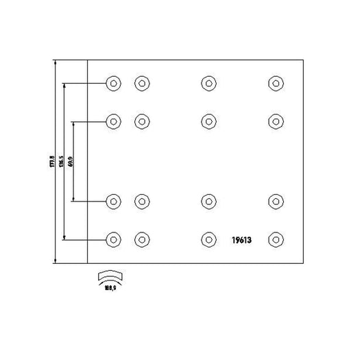 DON Don Cv Brake Lining Set FT11121S7329