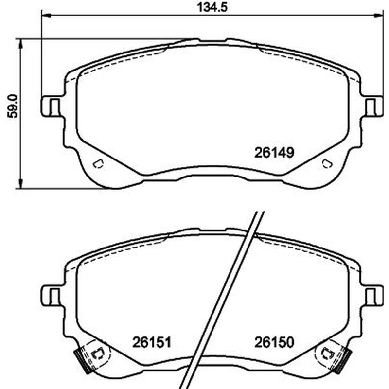 DON Front Brake Pad Set PCP1807