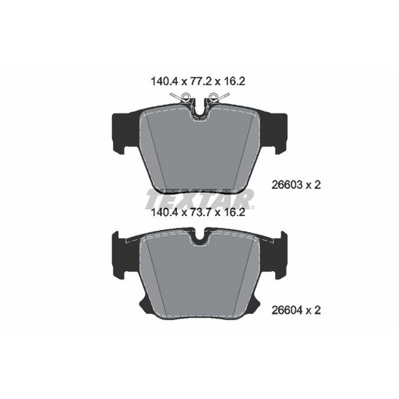 Textar Rear Brake Pad Set 2660301