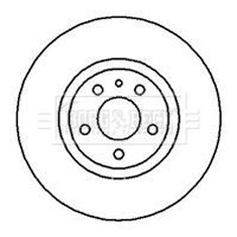 Borg & Beck 2 x Solid Front Brake Discs BBD4083