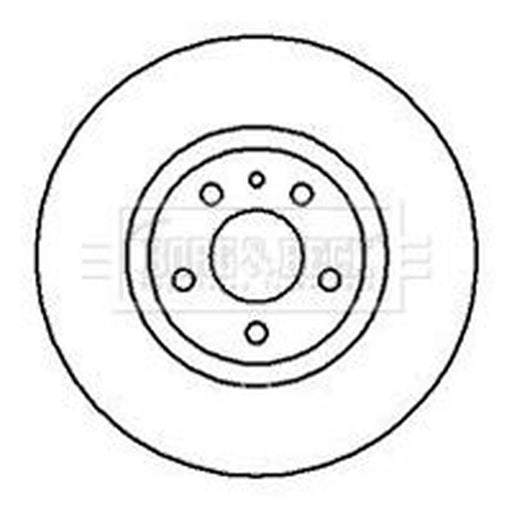 Borg & Beck 2 x Solid Front Brake Discs BBD4083