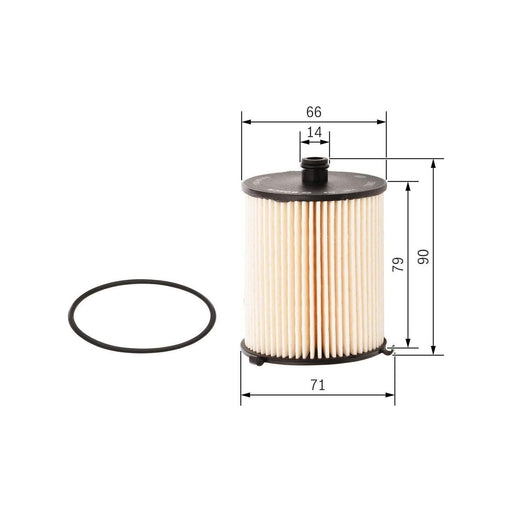 Genuine Bosch Car Fuel Filter N2810 Fits Toyota Yaris D4D - 1.4 - 11- F026402810 Bosch  - Town Parts