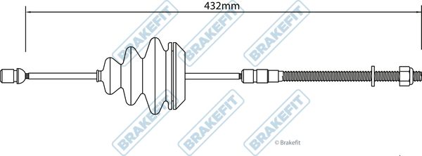 Apec Handbrake Cable Front fits Vauxhall Corsavan Hatchback 2006 on 1.3