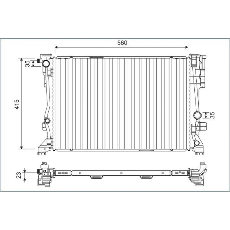 Valeo Engine Radiator 701158