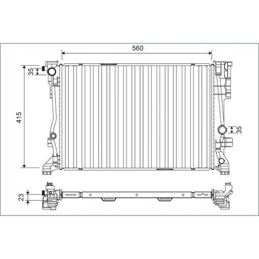 Valeo Engine Radiator 701158
