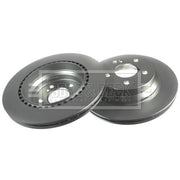 Borg & Beck 2 x Vented Rear Brake Discs BBD4353