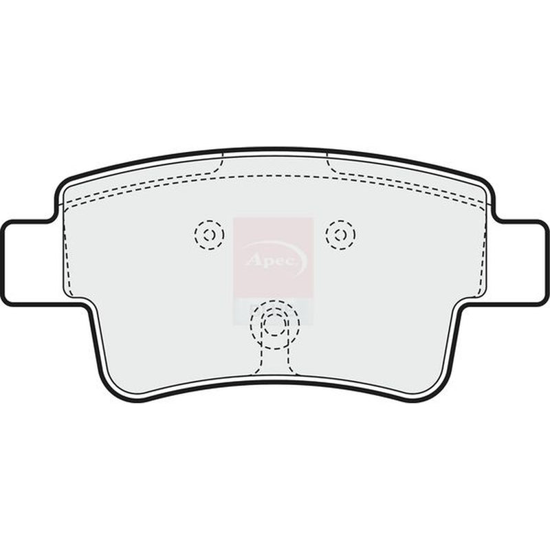 Apec Rear Brake Pad Set PD3221