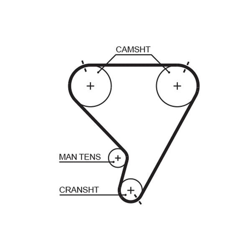 Gates Timing Belt Cambelt 133 Teeth 5448XS