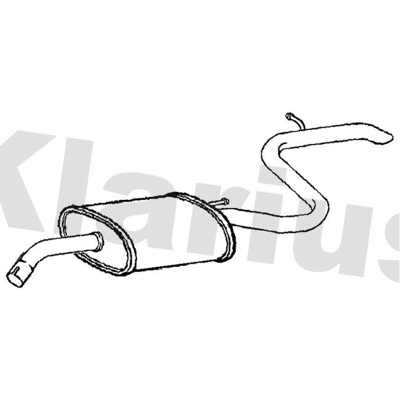 Klarius Box With Tail Pipe Rear HY239P