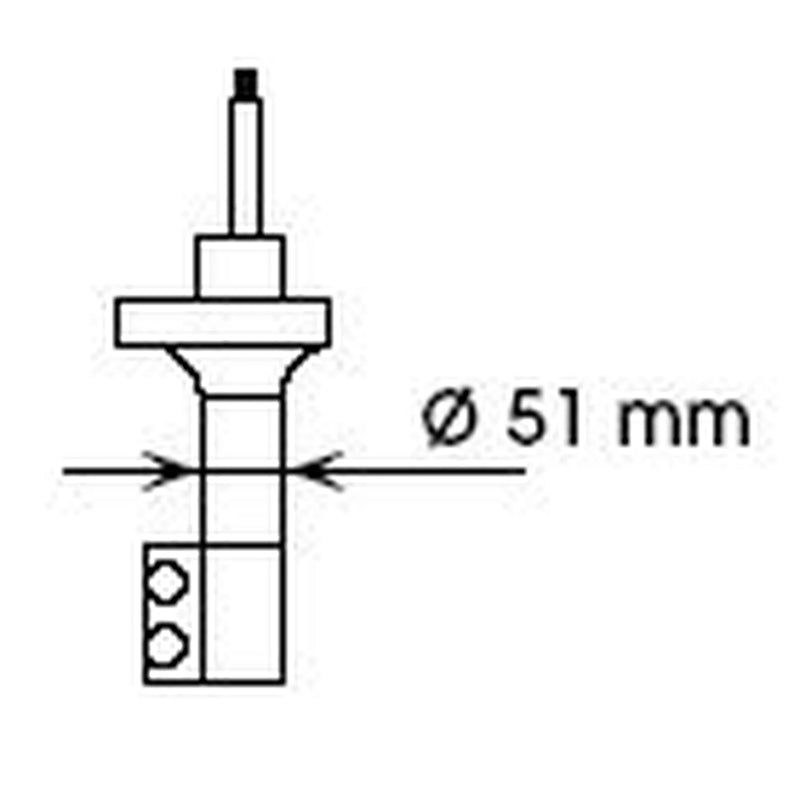 KYB Shock Absorber Damper Strut Rear Left 334046