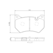 Brembo 4 x Front Brake Pad Set P85177