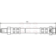 Apec Brake Hydraulic Hose Line Rear HOS3239