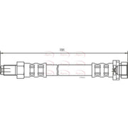 Apec Brake Hydraulic Hose Line Rear HOS3239