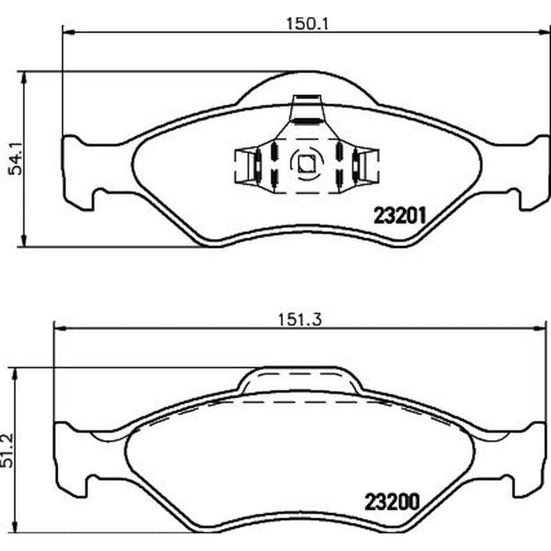 DON Front Brake Pad Set PCP1160