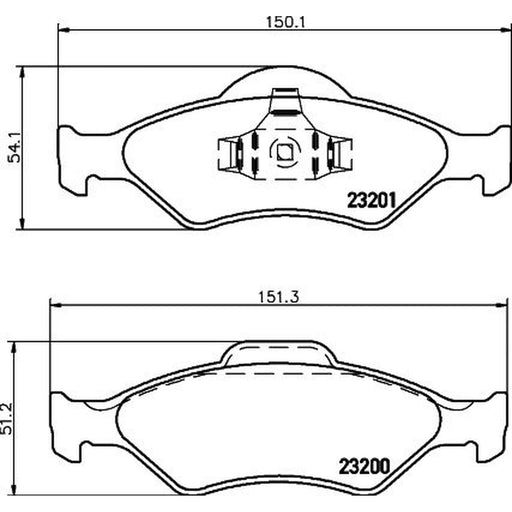 DON Front Brake Pad Set PCP1160