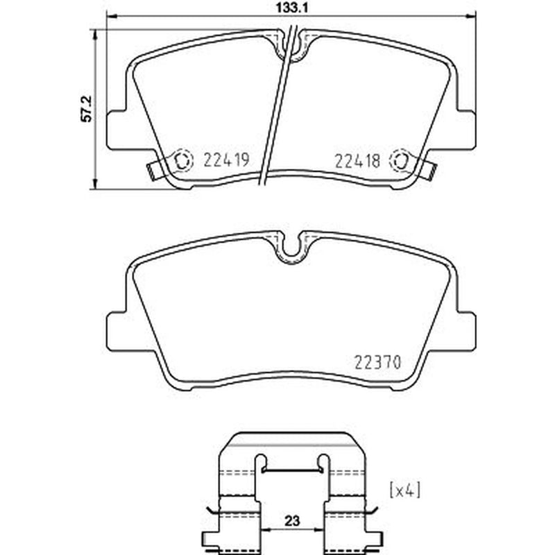 DON Rear Brake Pad Set PCP1903