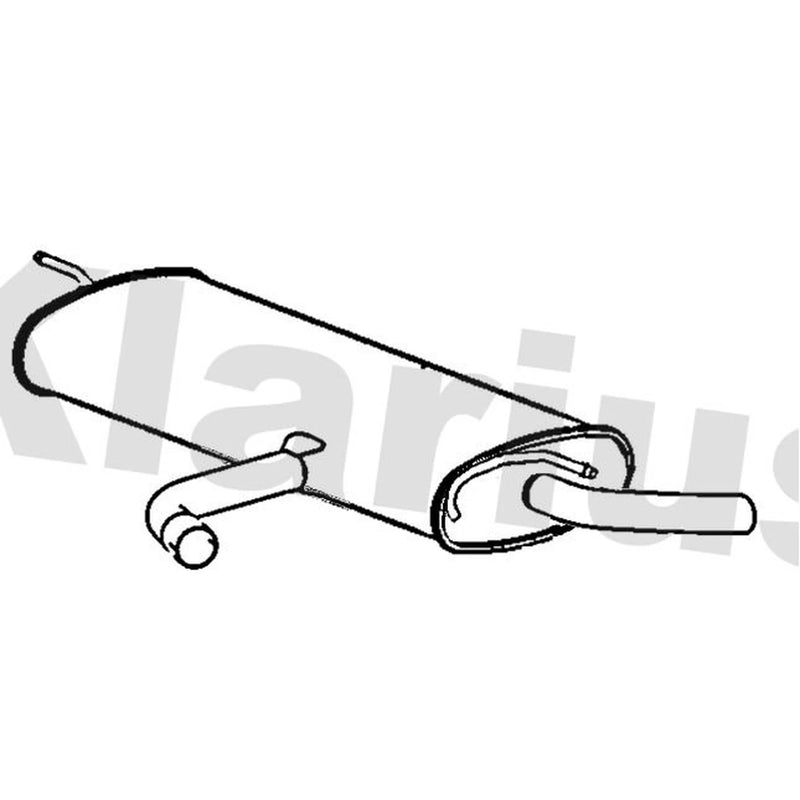 Klarius Box With Tail Pipe Rear SE226M