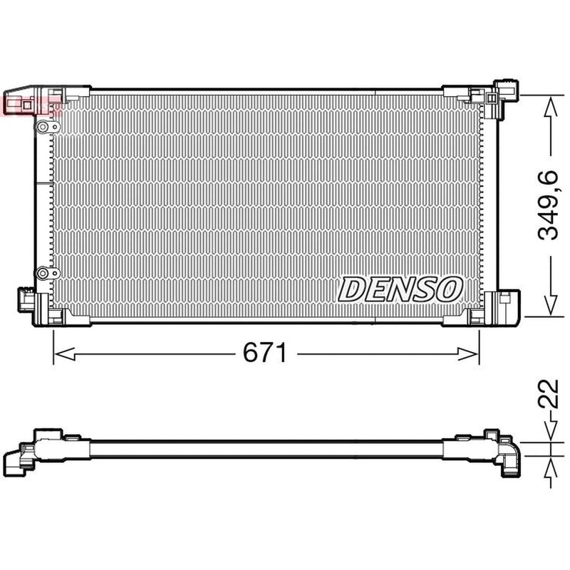 Denso Air Conditioning Condenser DCN50114