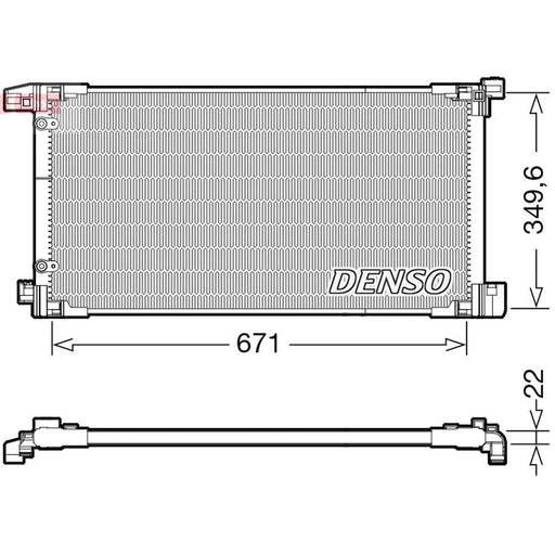 Denso Air Conditioning Condenser DCN50114