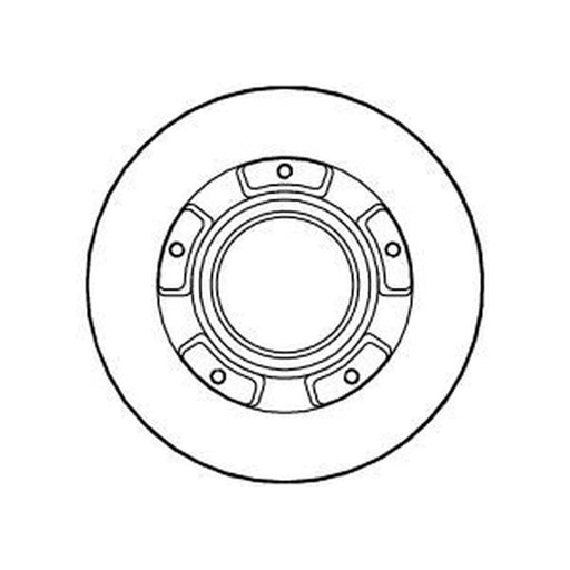 Abtex 2 x Solid Rear Brake Discs BD1355S