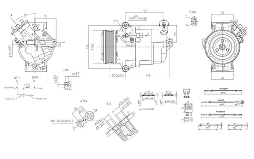 Hella 8FK 366 200-701 Compressor, air conditioning
