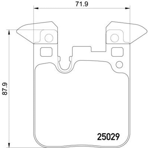 Mintex Rear Brake Pad Set MDB3745