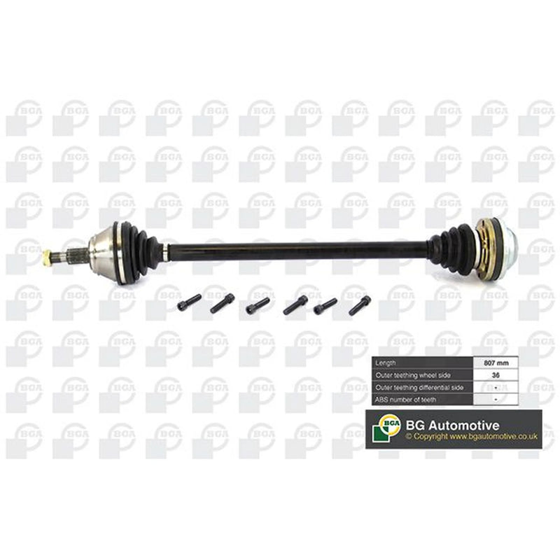 BGA CV Drive Shaft Driveshaft Front Right DS9625R