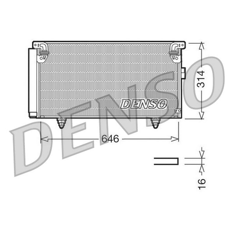 Denso Air Conditioning Condenser DCN36001