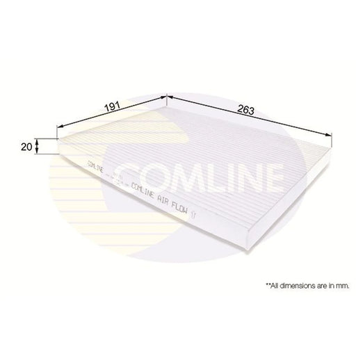 Comline Cabin Air Filter (Pollen Filter) EKF191