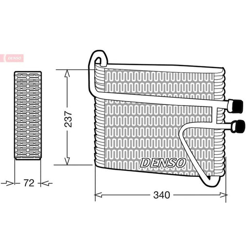 Denso Air Conditioning Evaporator DEV33002