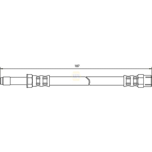 NAPA Brake Hydraulic Hose Line Rear NBH1332