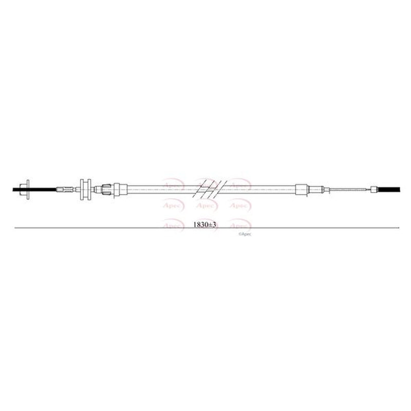 Apec Handbrake Cable Front CAB1754