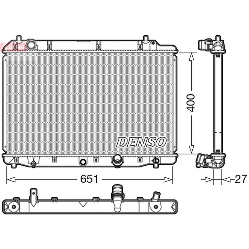 Denso Engine Radiator DRM40036