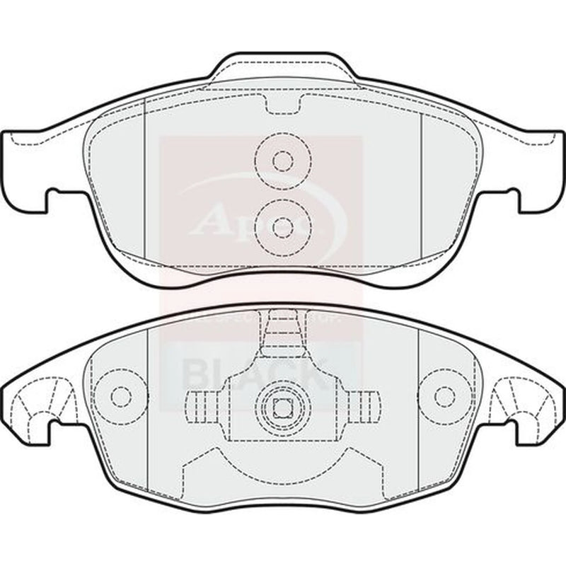 Apec Front Brake Pad Set PAD1525B